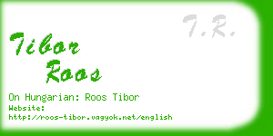 tibor roos business card